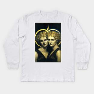 Gemini - The Twins Kids Long Sleeve T-Shirt